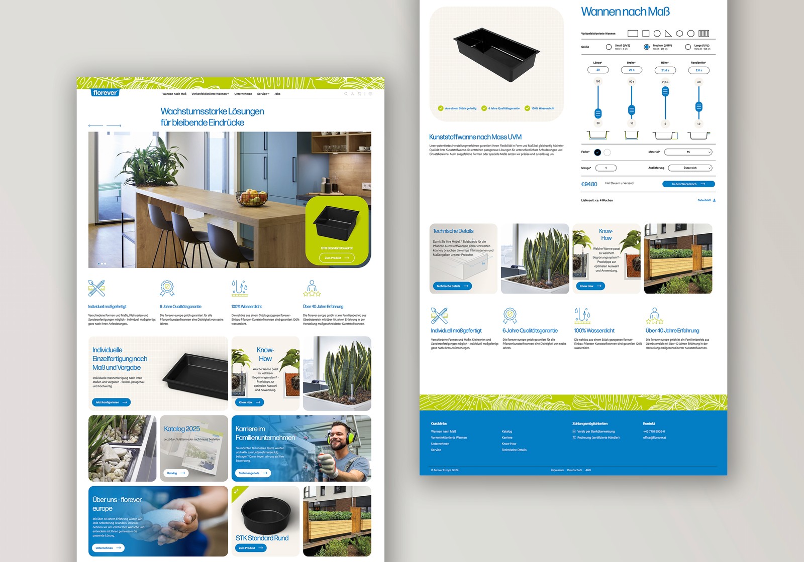 Website-Mockup Florever.